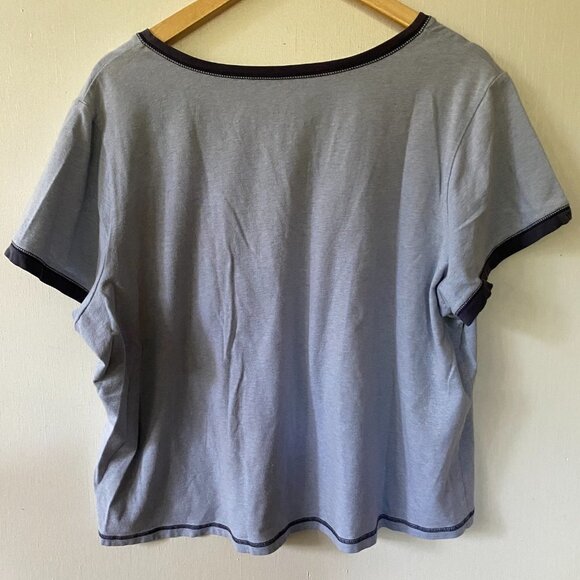 Cacique Pajama Top Women's Loungewear Sleepwear Blue Plus Size 18/20 - Picture 4 of 4